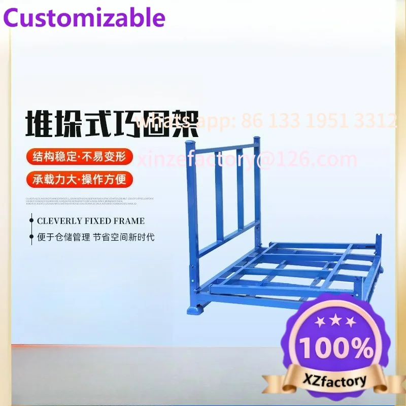 Customizable Spot Folding Smart Logistics Parts Stacking Rack Steel Warehouse Pallet Mobile Rack