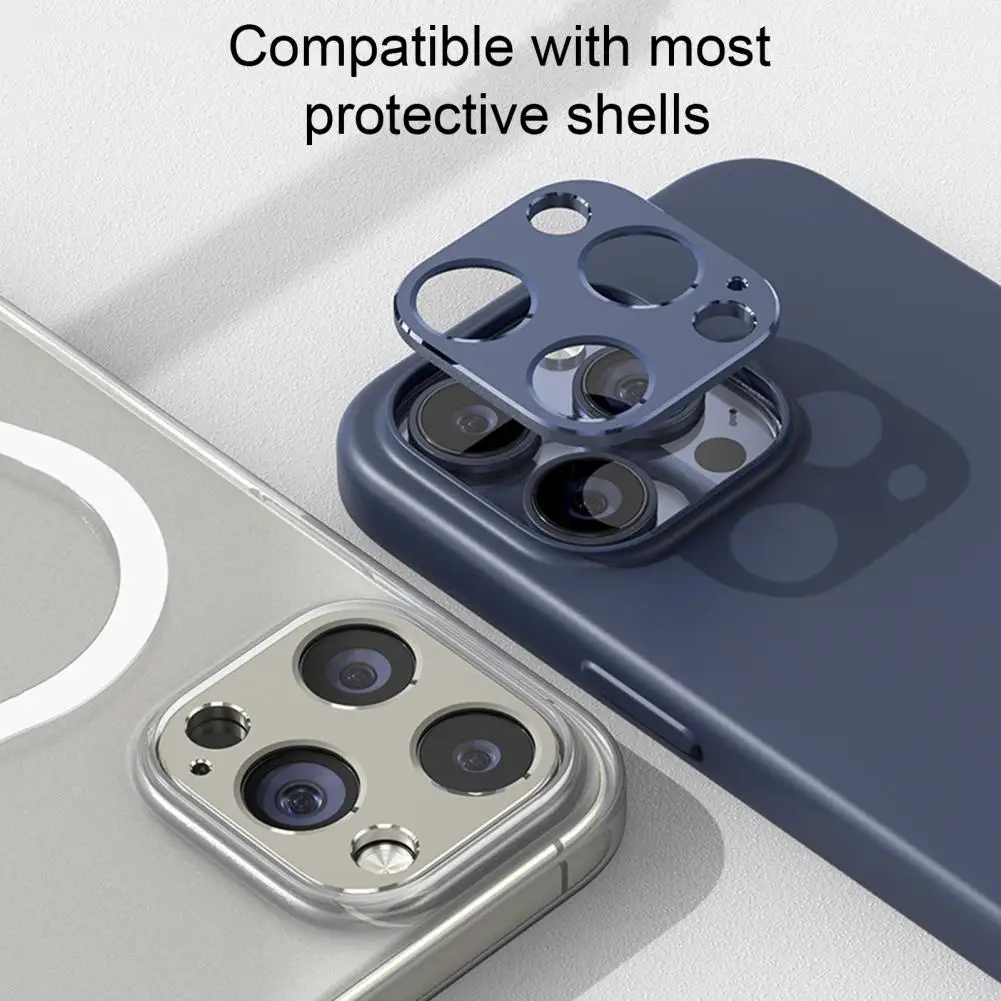 Película protetora de lente de alta qualidade para iphone, antiqueda, liga de metal, estojo para iphone 15pro, 15pro max