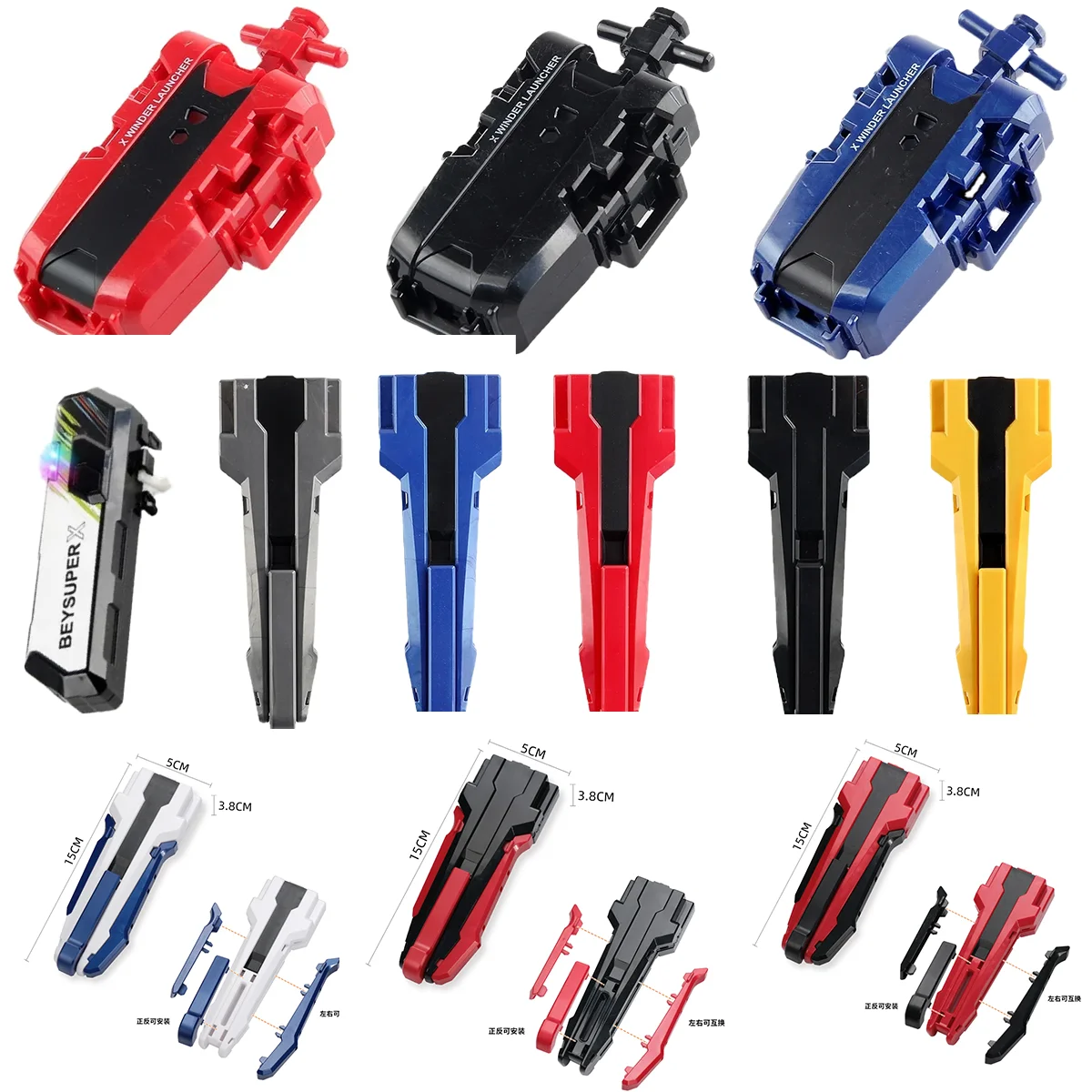 Image of Takara Tomy Arena X Serie, Gyro Launcher Cx Bx Metall-Launcher Gyroskop Metall-Gyro Neuestes Spielzeug