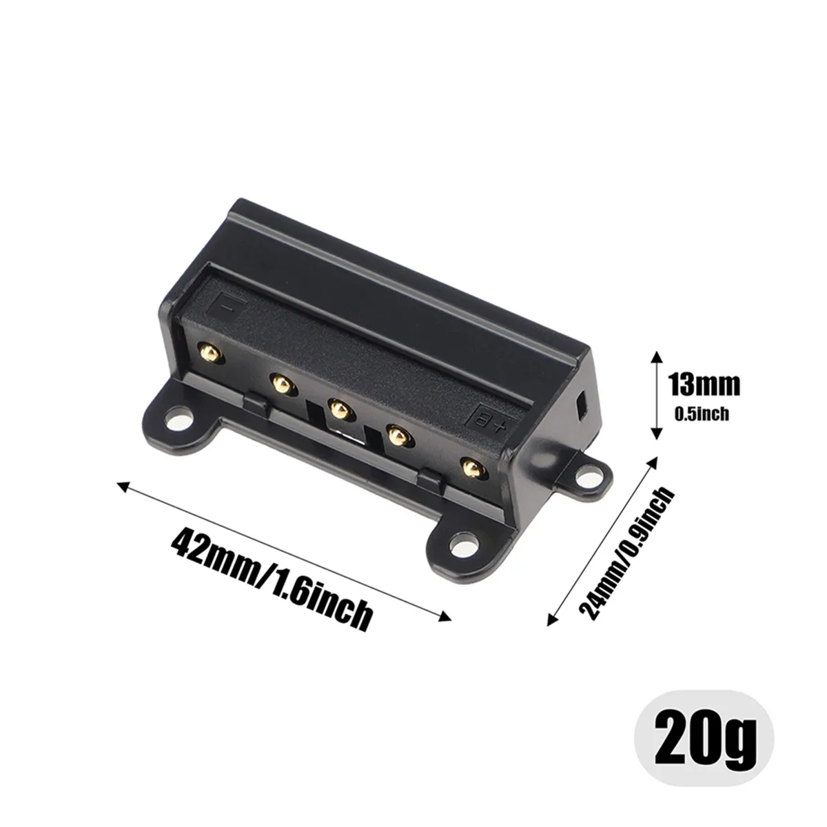 V-Port Battery Buckle Accessories Five Needle Base (90 Degree Curved Foot with Baffle) Battery Plate Monitors Power