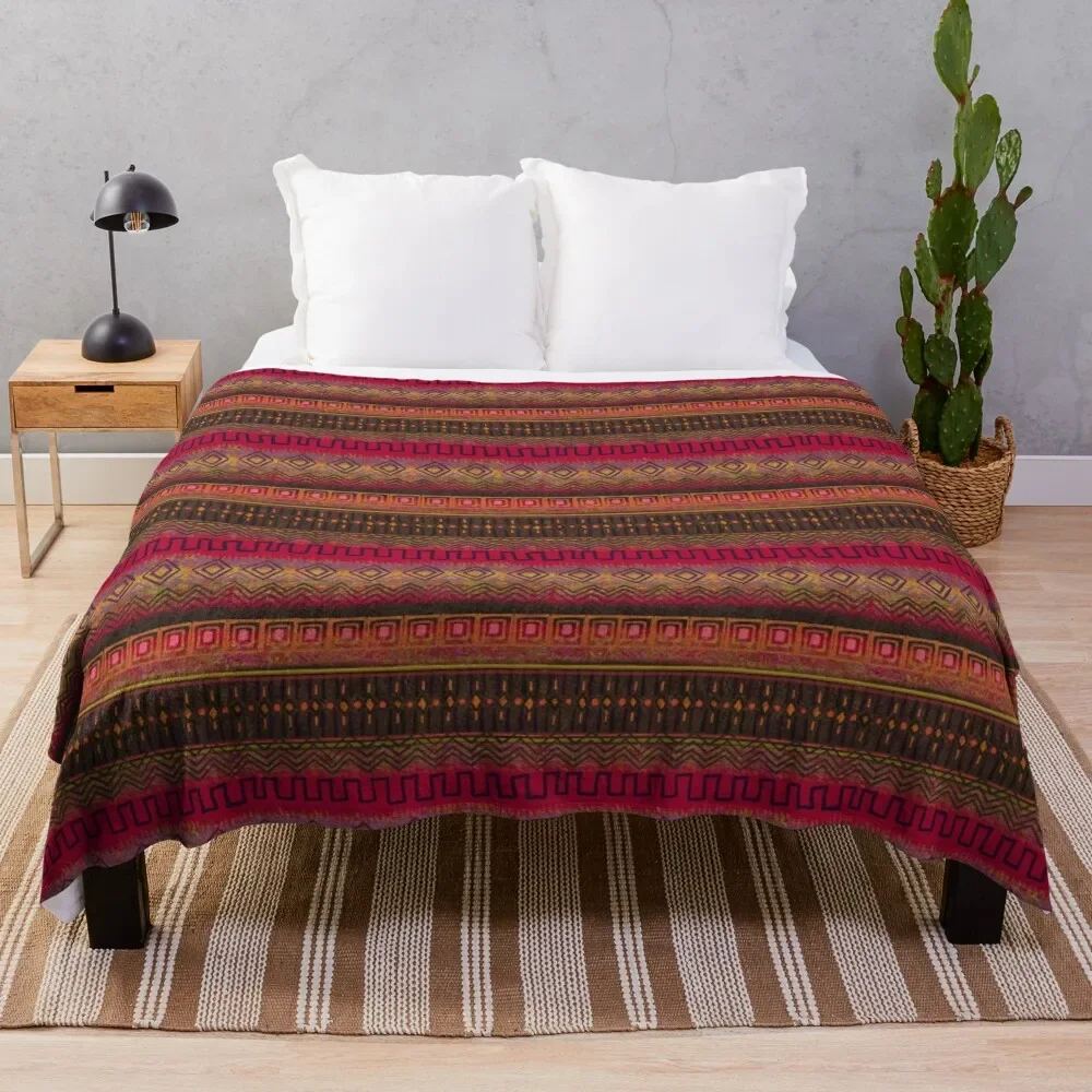 

Earthy African Ombre Mud Cloth Throw Blanket Hair heavy to sleep manga Blankets For Sofas Blankets