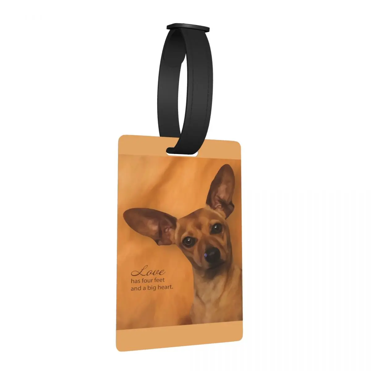 

Chompers Chiweenie Chihuahua собака багажные бирки аксессуары для чемодана путешествия милый багаж посадочная бирка держатель этикетки ID имя адреса