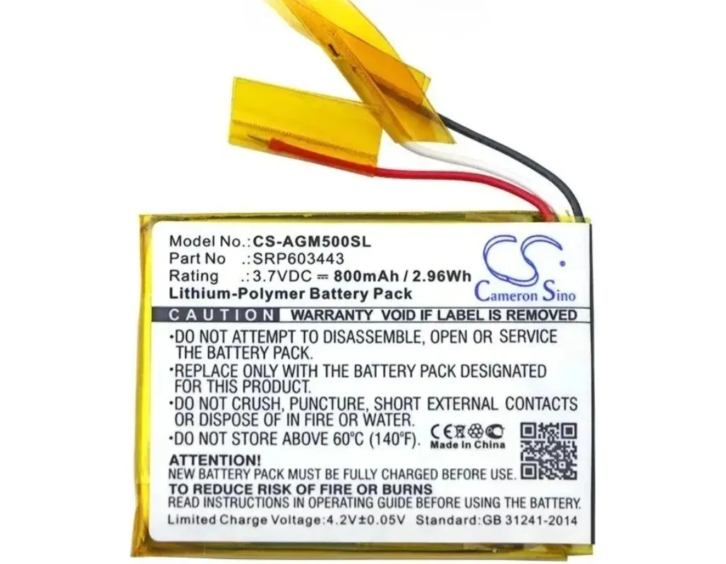 Cameron sino 800mAh Battery SRP603443 for Astro A50