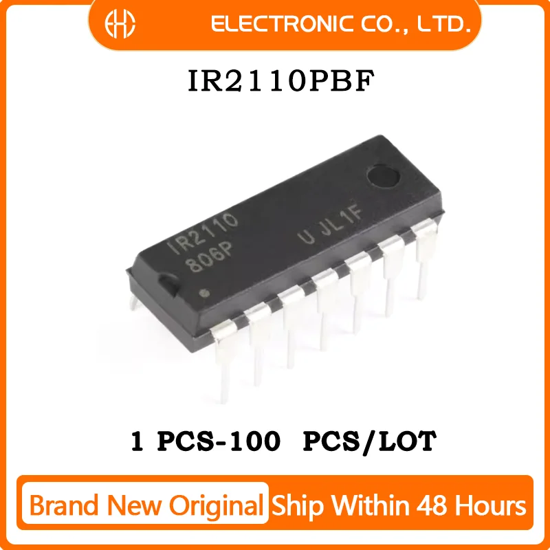 1PCS/10PCS/50PCS/100PCS IR2110PBF IC GATE DRVR HALF-BRIDGE 14DIP Brand New Original IC Chip