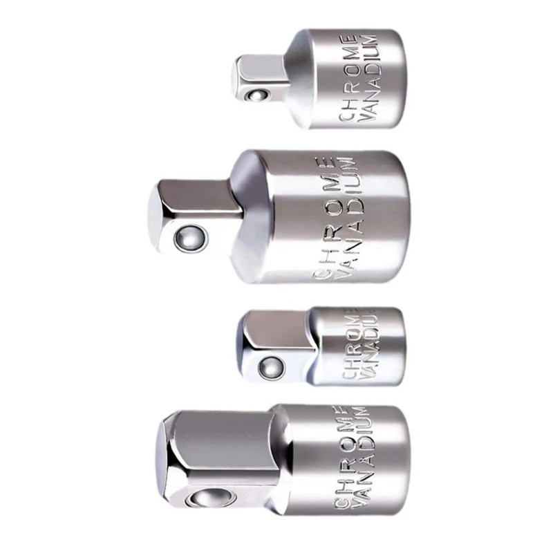 Juego reductores adaptadores enchufe impacto, convertidores adaptadores enchufe 1/4 3/8" y 4 Uds.