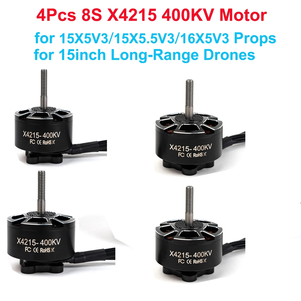 4 Stück E-POWERRC 4S-8S X4215 400KV 650KV X5215 250KV 340KV 420KV 500KV Bürstenloser Motor für 15-16 Zoll FPV Freestyle RC-Drohnen – Detail 20