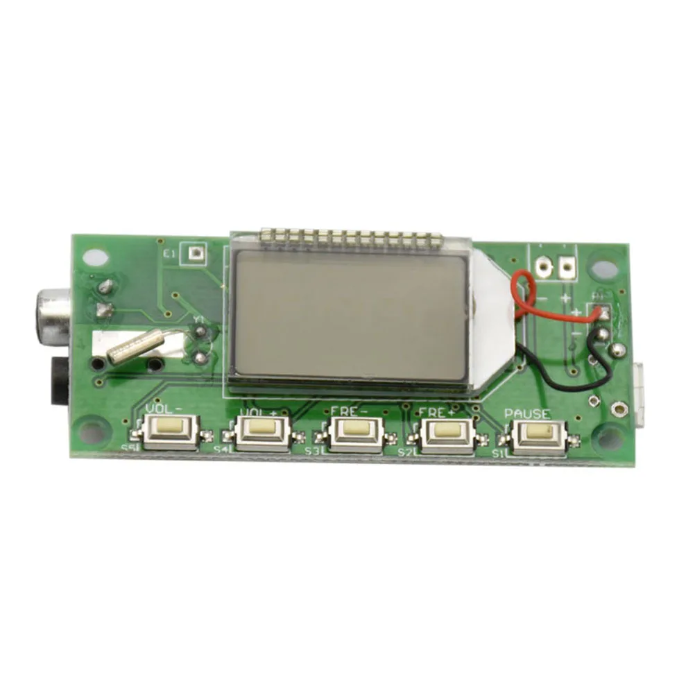 

Fm Transmitter 87-108Mhz Dsp Digital Wireless Stereo Microphone Board Built-In Lcd 30-Level Volume Control Auto Memory High
