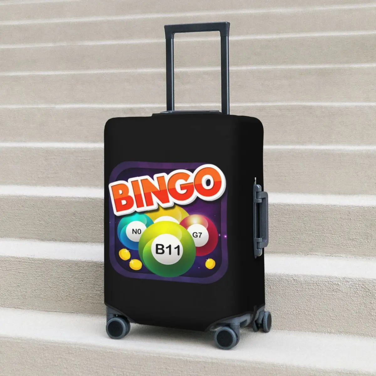 غطاء حماية حقيبة Game Bingo Queen Player، أغطية حماية مرنة لأمتعة السفر مقاس 18-32 بوصة