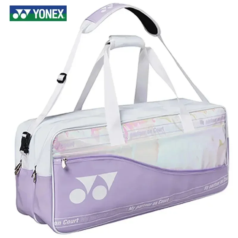 Yonex Original Badminton Bag Fashions Portable Tennis Racket Bag Large Capacity Hold 6 Rackets for Outdoor Competitions Training