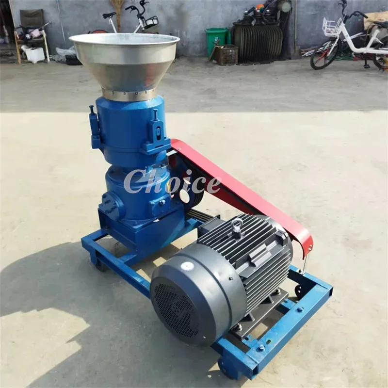 Small Mini Wood Poultry Chicken Chick Fish Pig Goat Cattle Cat Animal Pellet Making Pelletizer Mill Feed Processing Machine