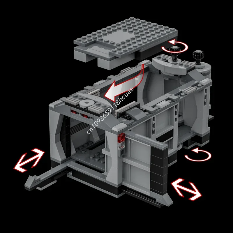 285pcs MOC Dark Trooper Attack Star Battle Model Bouwstenen Speelgoed Architectuur DIY Idee Onderwijs Baksteen Kerstcadeau Kinderen