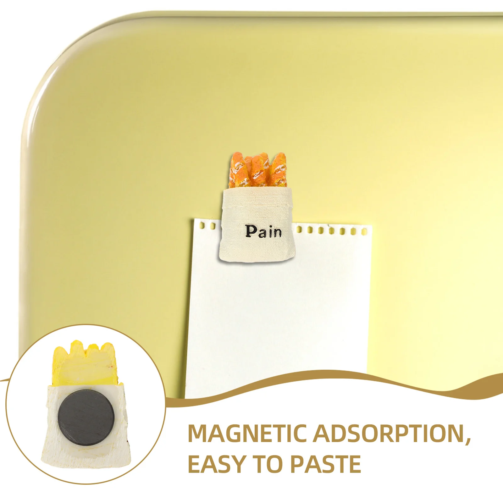 

6Pcs Food Refrigerator Magnet 3D Resin Fridge Magnet Creative Home Kitchen Magnetic Food Shaped Board Decor Funny Ornament