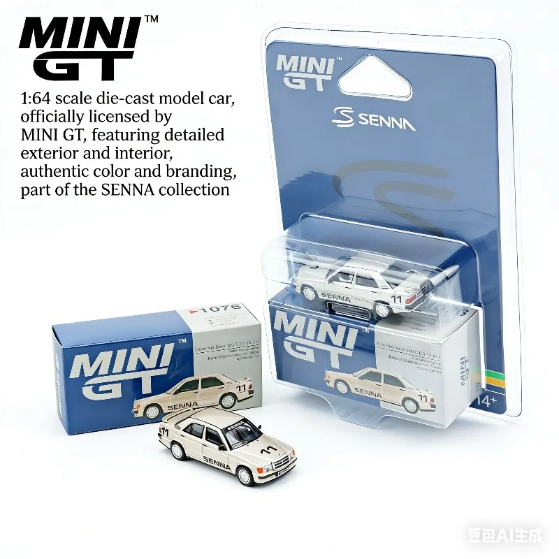 

MINI GT 1:64 190E Себастьян, победитель Нюрбургринга 1984 года # Детализированная модель автомобиля из сплава 1076, игрушка для мальчиков, предмет для коллекции и декора для взрослых.