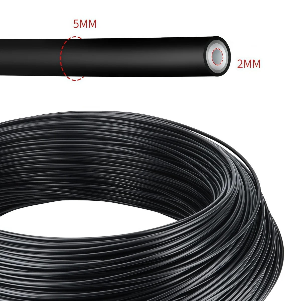 MEROCA Hydraulic Brake Hose 2.0*5.0MM Nylon Coated Brake Line Cable For SHIMANO/SRAM/MAGURA/FORMULA