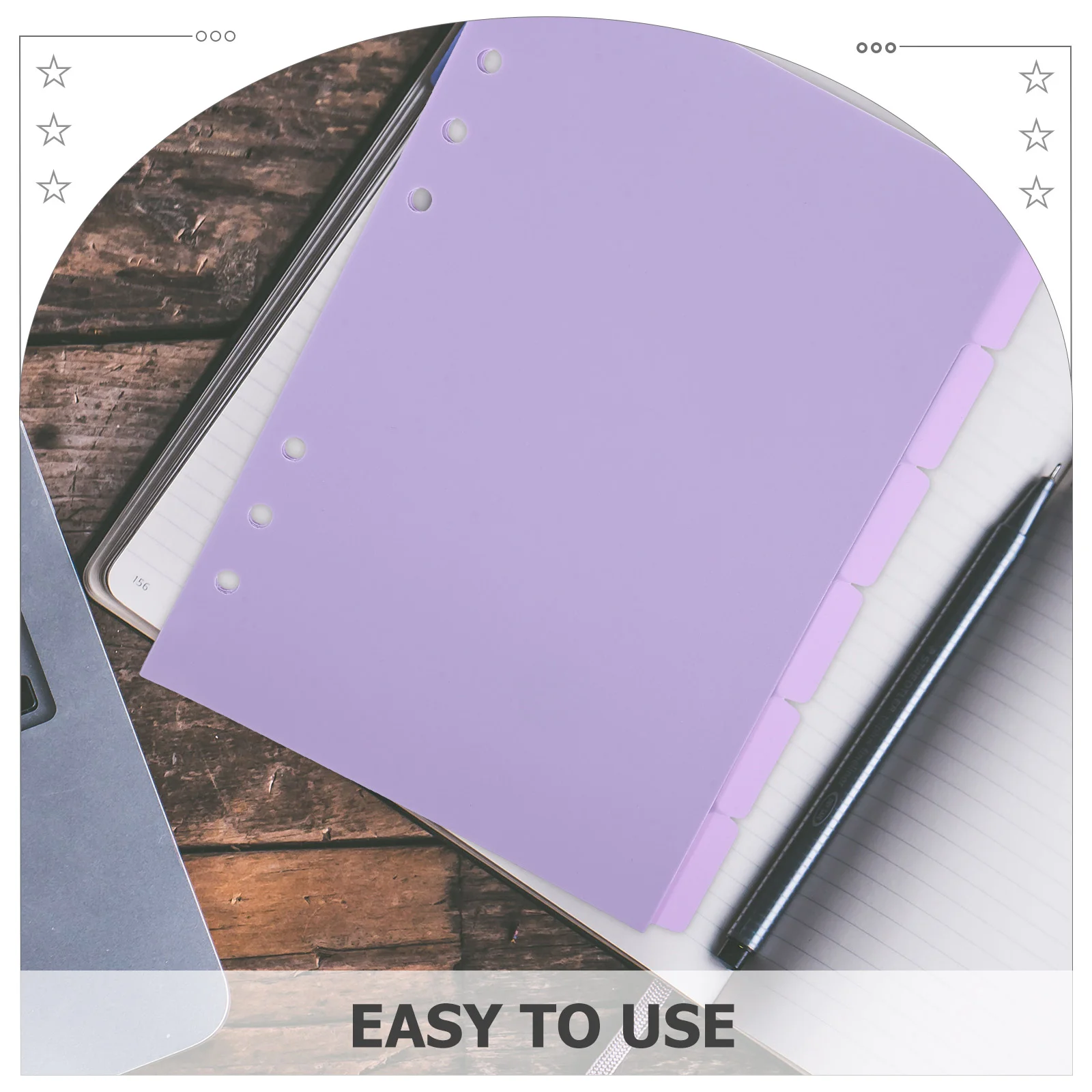 6 Pcs Folder Handbook Classification Management Index Pagination Color A5 Size Office Divider Binder Dividers Pp Paper