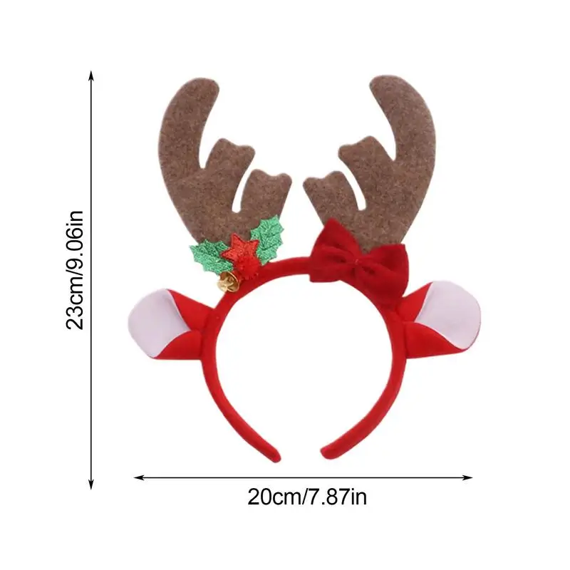 คริสต์มาส Antler แถบคาดศีรษะน่ารัก Antlers คริสต์มาสผมผู้ใหญ่เด็กผมหนาบางฤดูหนาว Holiday Headwear ตกแต่งสําหรับ