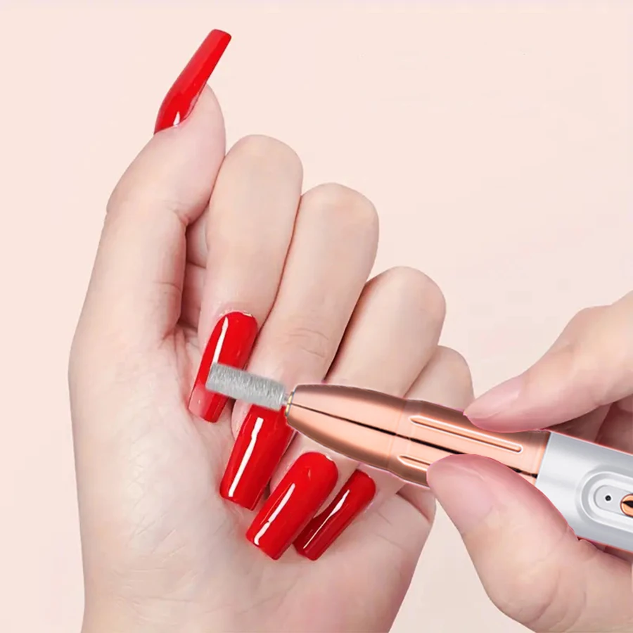 Rechargeable Electric Nail Grinder, Nail File, Professional Portable Acrylic, Gel and Polishing File, Wireless Design