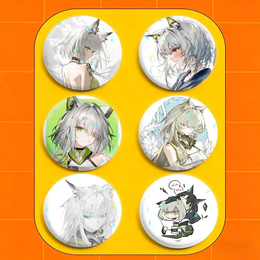A-Arknights Kal'tsit  32/44/58mm Handmade Pins Round Brooch Badge Backpacks Clothes Jewelry Gifts