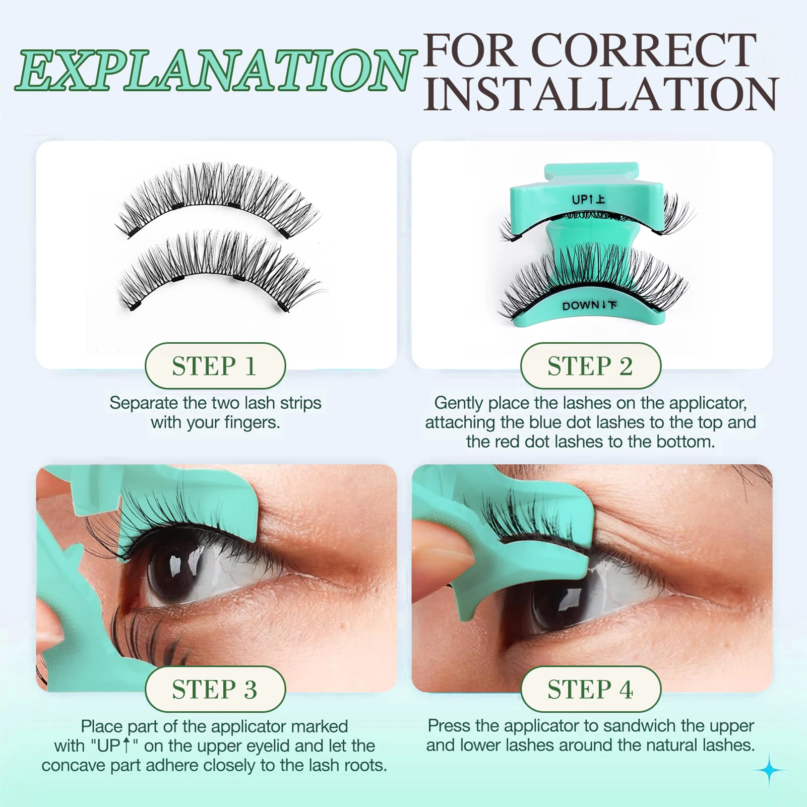 Cílios postiços magnéticos reutilizáveis, sem cola, ondulação de volume, cílios postiços para beleza, cosplay, maquiagem diy