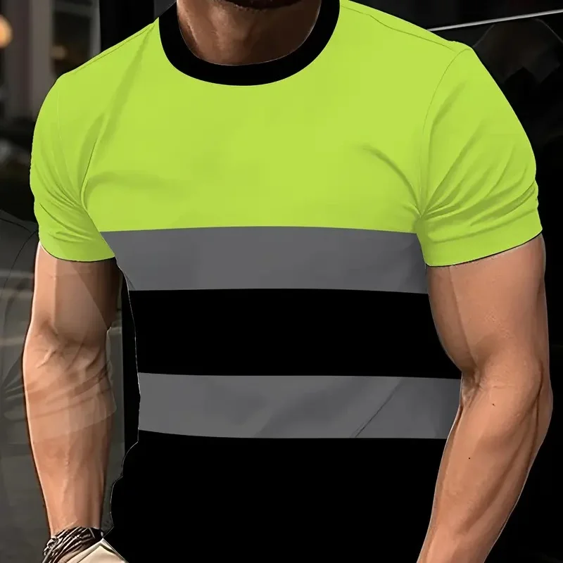 

2025 Summer Men's Quick-Dry T-Shirt Sports Training Top Loose Fit Fitness T-Shirt Breathable Running Sportswear Casual Sports Cl