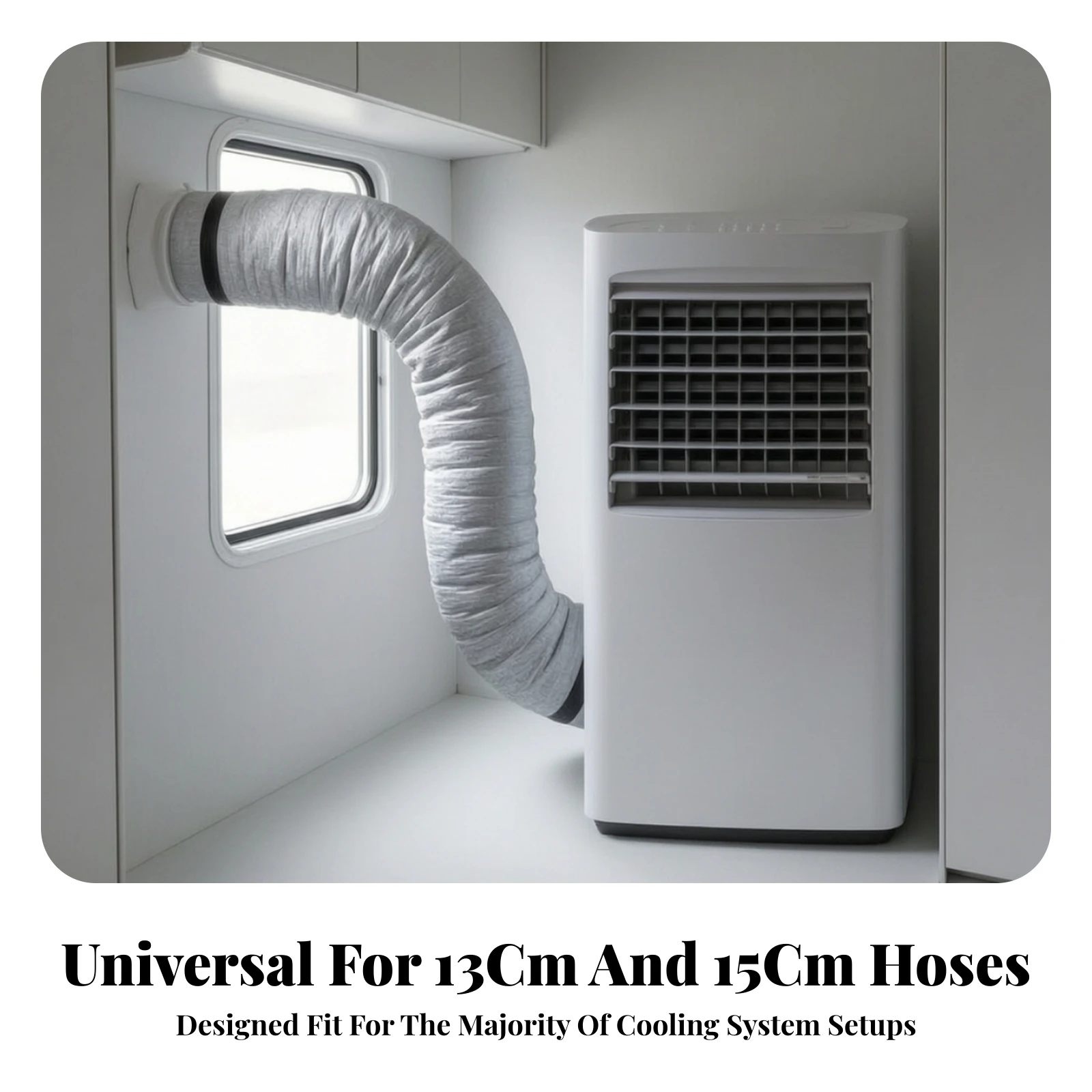 Air Conditioning Exhaust Hose Insulation Sleeve Adjustable Portable Air Conditioning Hose Insulation Sleeve Thermal Easy To