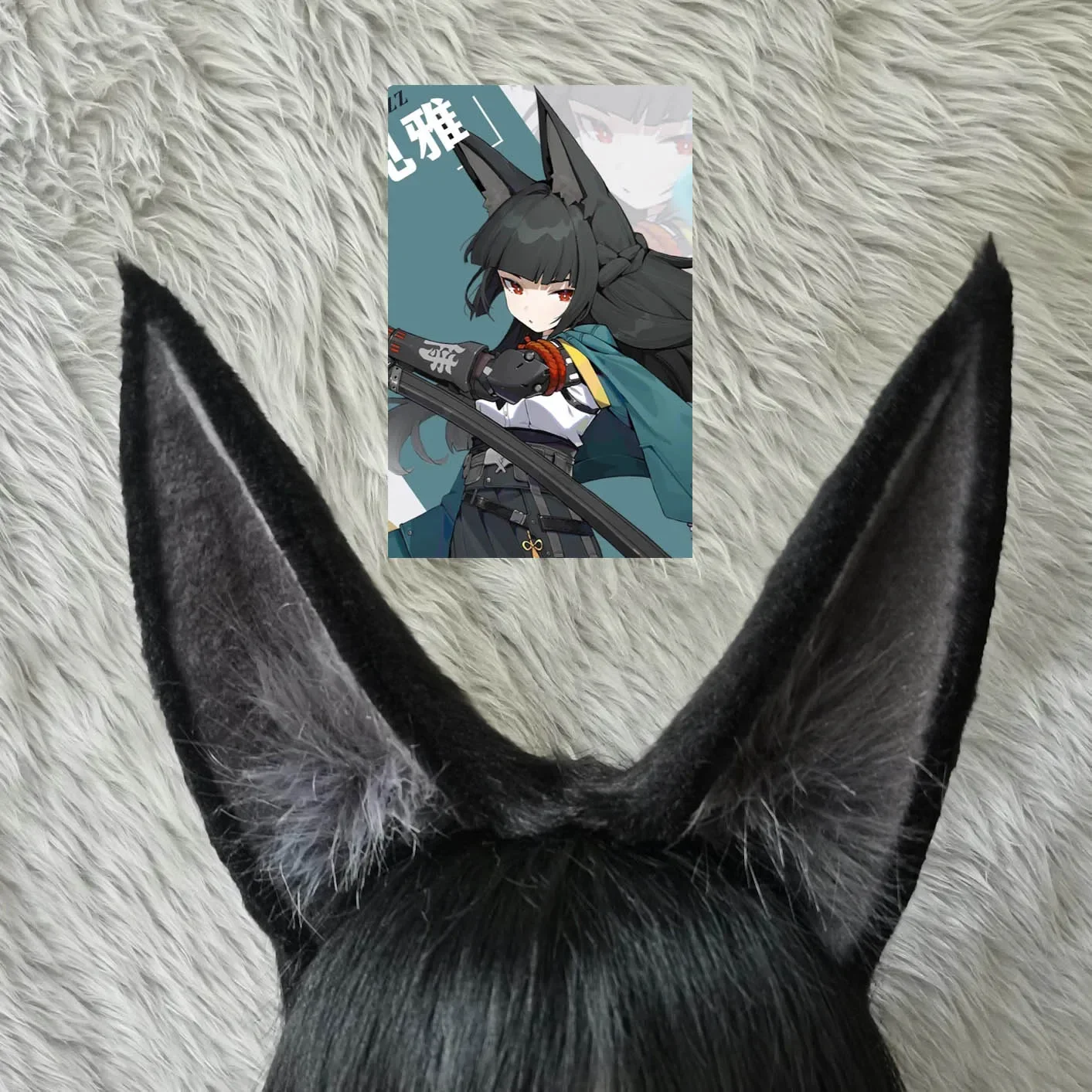

CosplayHoshimi Miyabi Cosplay ZZZ Game Zenless Zone Zero Black Ears Hairpin Role Palying Holloween Party Roleplay Cosplay Props