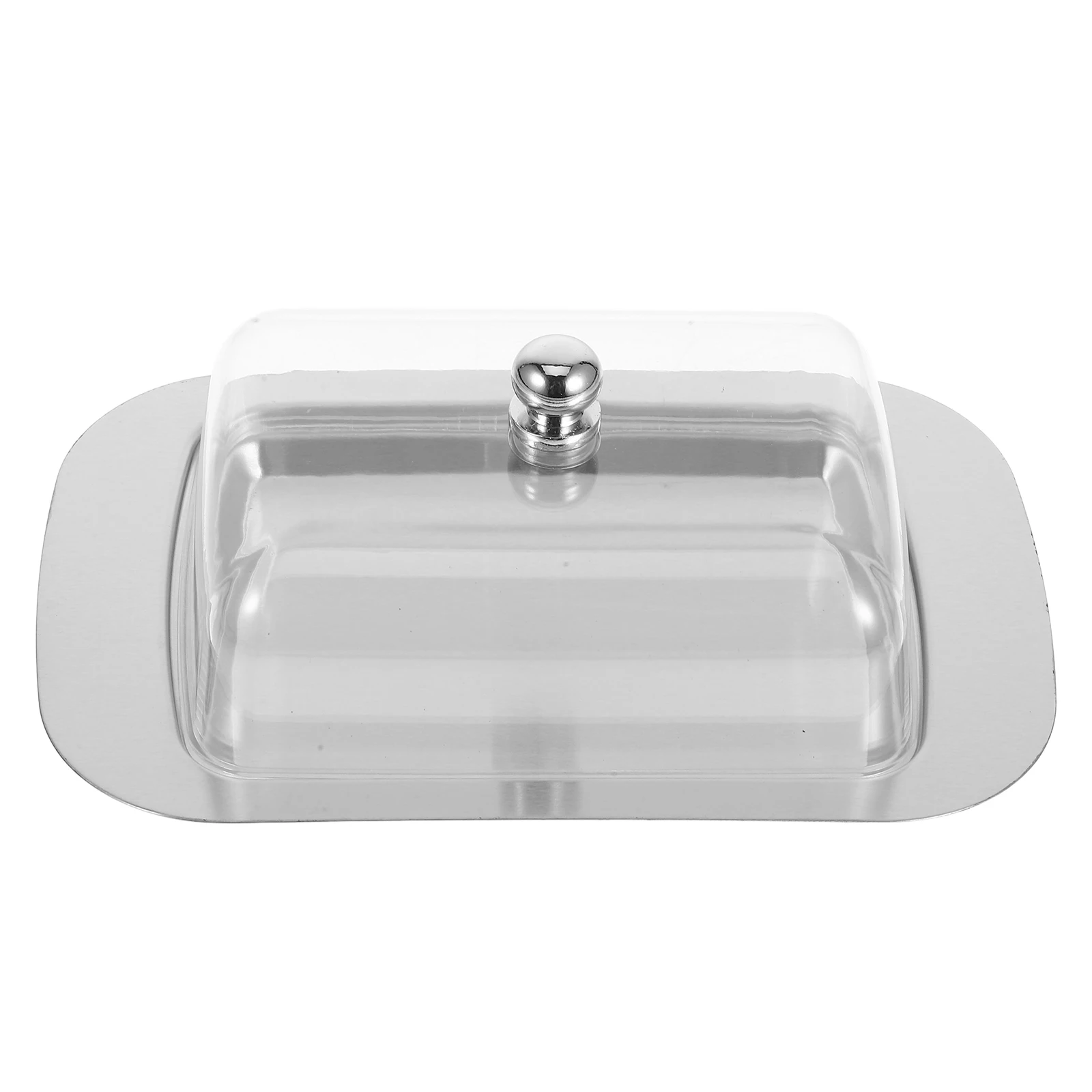 

Stainless Steel Box Dish Cheese Container Fridge Butter Saver Storage Kitchen Supplies Cream Holder