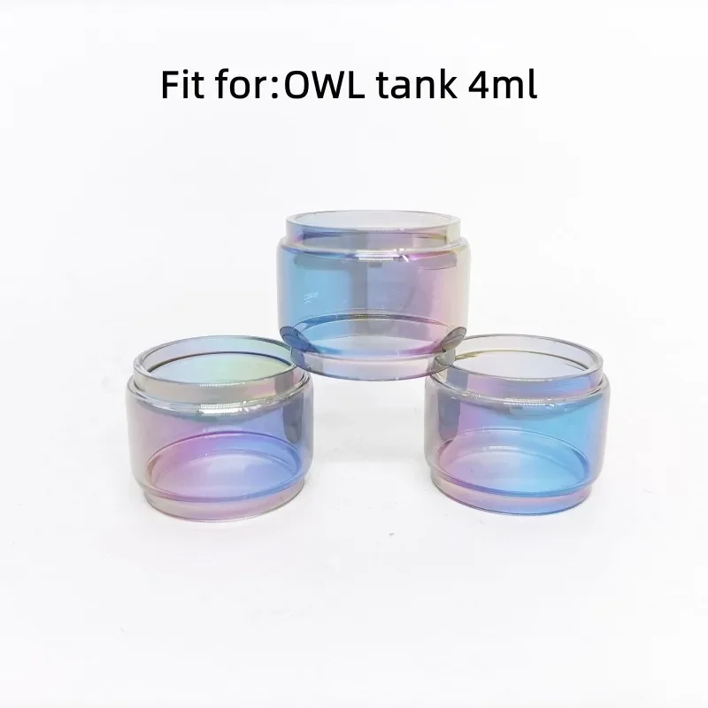 

3 PCS Semirainbow Bubble Glass Tube For ADVKEN OWL Tank 4ml Machine Accessories
