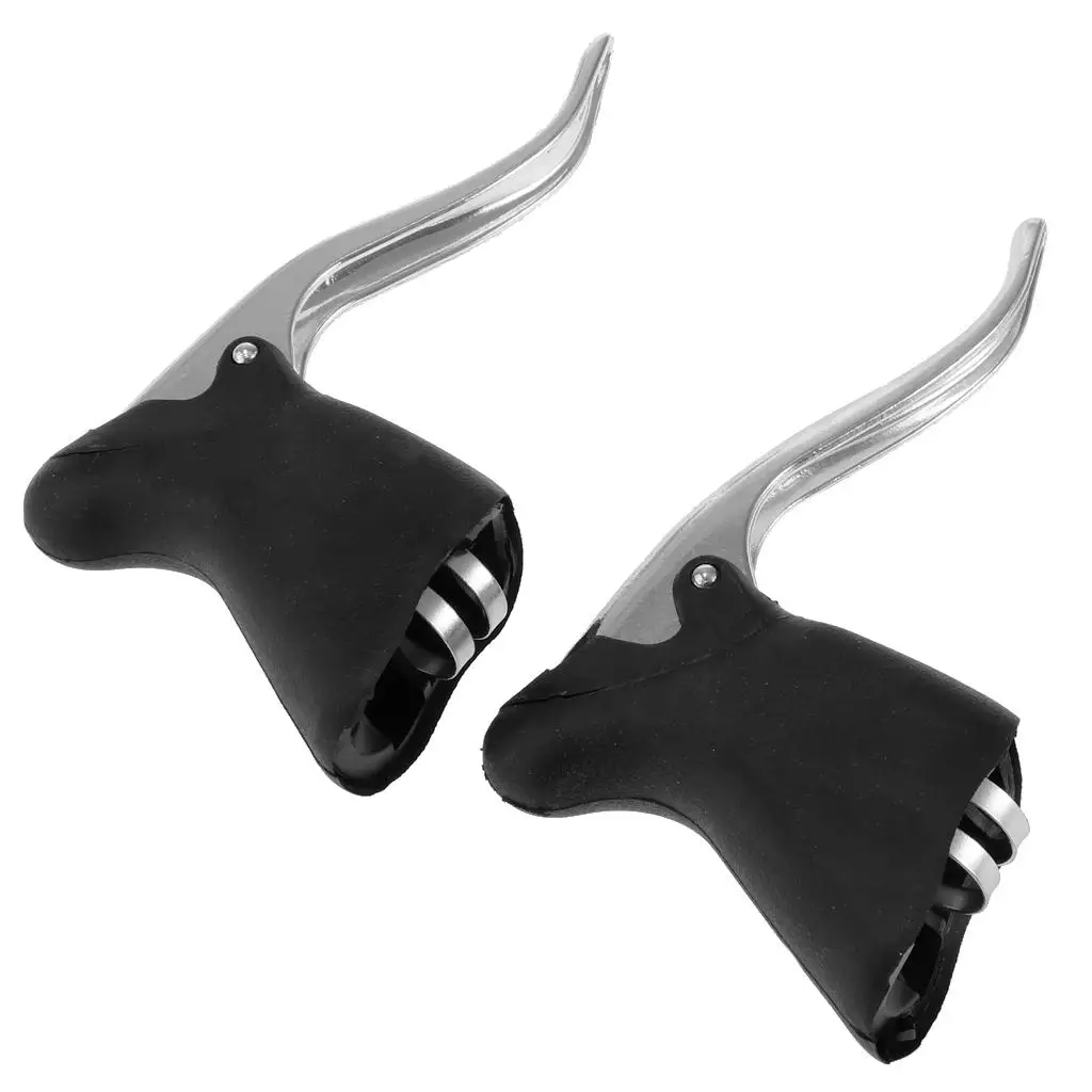 1 Pair Aero Lever Road Bike Brake Levers Drop Bar Brake Levers Replacement Bicycle Tool Fixie Bicycle Brake Handle 22.2 - 23.8 m