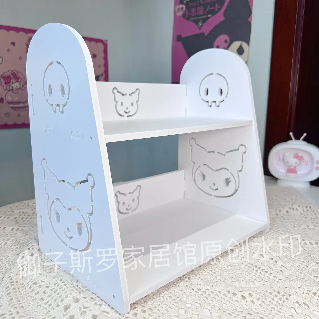 

Cinnamoroll Hello Kitty Sanrio Kawaii Anime Bookshelf Cute Cartoon Desktop Organizing Storage Box Bathroom Toilet Shelf Kids Toy