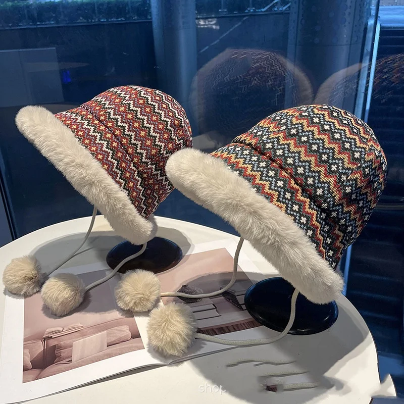 

Осенне-зимняя меховая шапка с мягкой подкладкой для защиты ушей, теплая модная маленькая ветрозащитная шапка для лица, повязка на голову