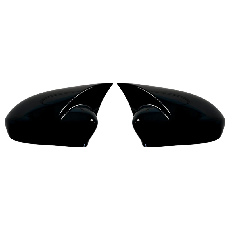 For Fiat Punto 500 2007-2021 Car Rearview Side Mirror Cover Wing Cap Sticker Exterior Door Rear View Case Trim Carbon Fiber Look