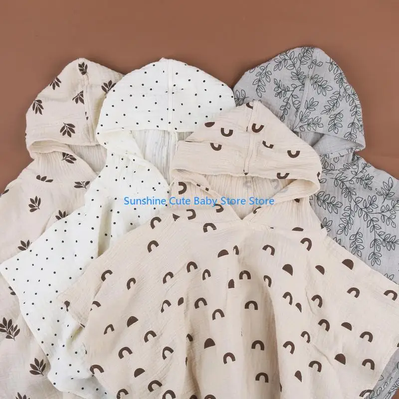 

C5AF детское банное полотенце с капюшоном для маленьких мальчиков и девочек, дышащие пеленки, теплое полотенце для душа, удобный