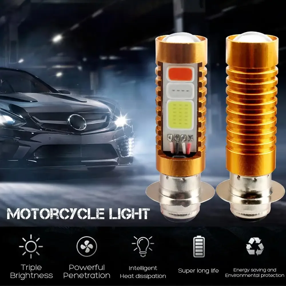 Car Motorcycle RGB Headlight H4 H6 BA20D High Brightness Led Lights Moped Scooter Motorbike ATV Lamp Beam Lights Headlight Bulb