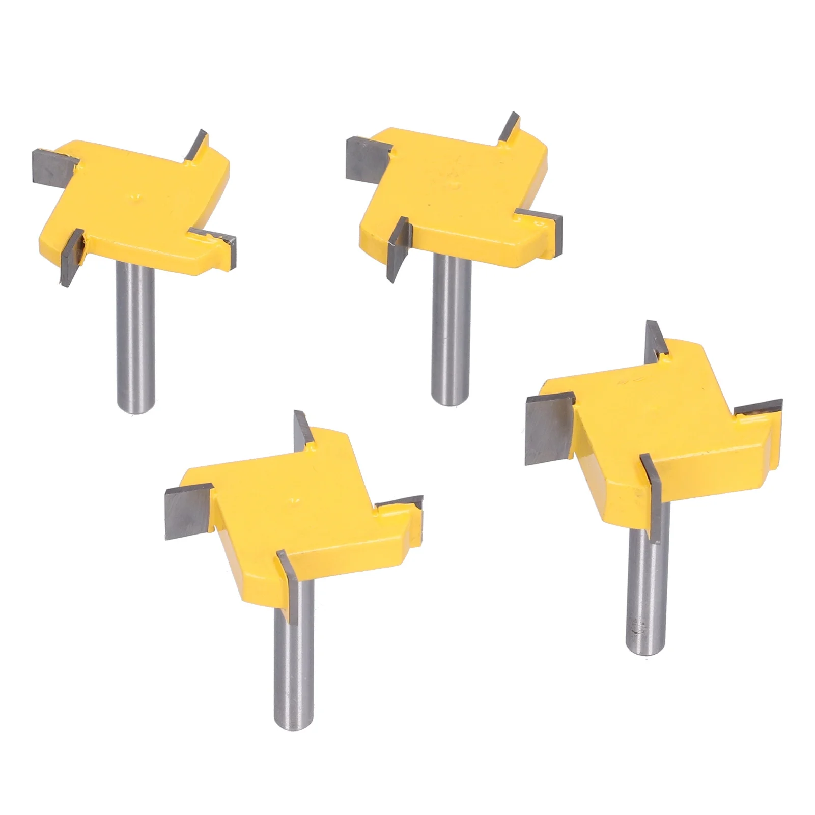 Surfacing Router Bit 1/4 Shank 4 Flute Tipped Slab Flattening CNC Woodworking Milling Cutter