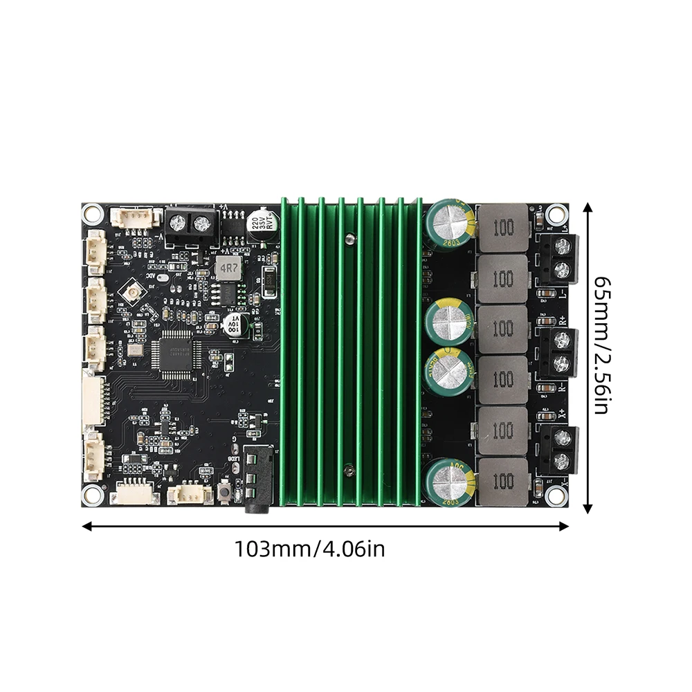 TPA3116 Bluetooth 2.1-Kanal-Verstärkerplatine, hohe Leistung 2x50W+100W 2x150W mit mobile App-Tuning für Heimkaraoke, Auto-Audio, DIY – Detail 14