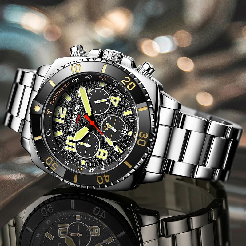 LIGE оригинальные кварцевые часы для мужчин, модные роскошные повседневные водонепроницаемые мужские часы из нержавеющей стали с хронографом и календарем