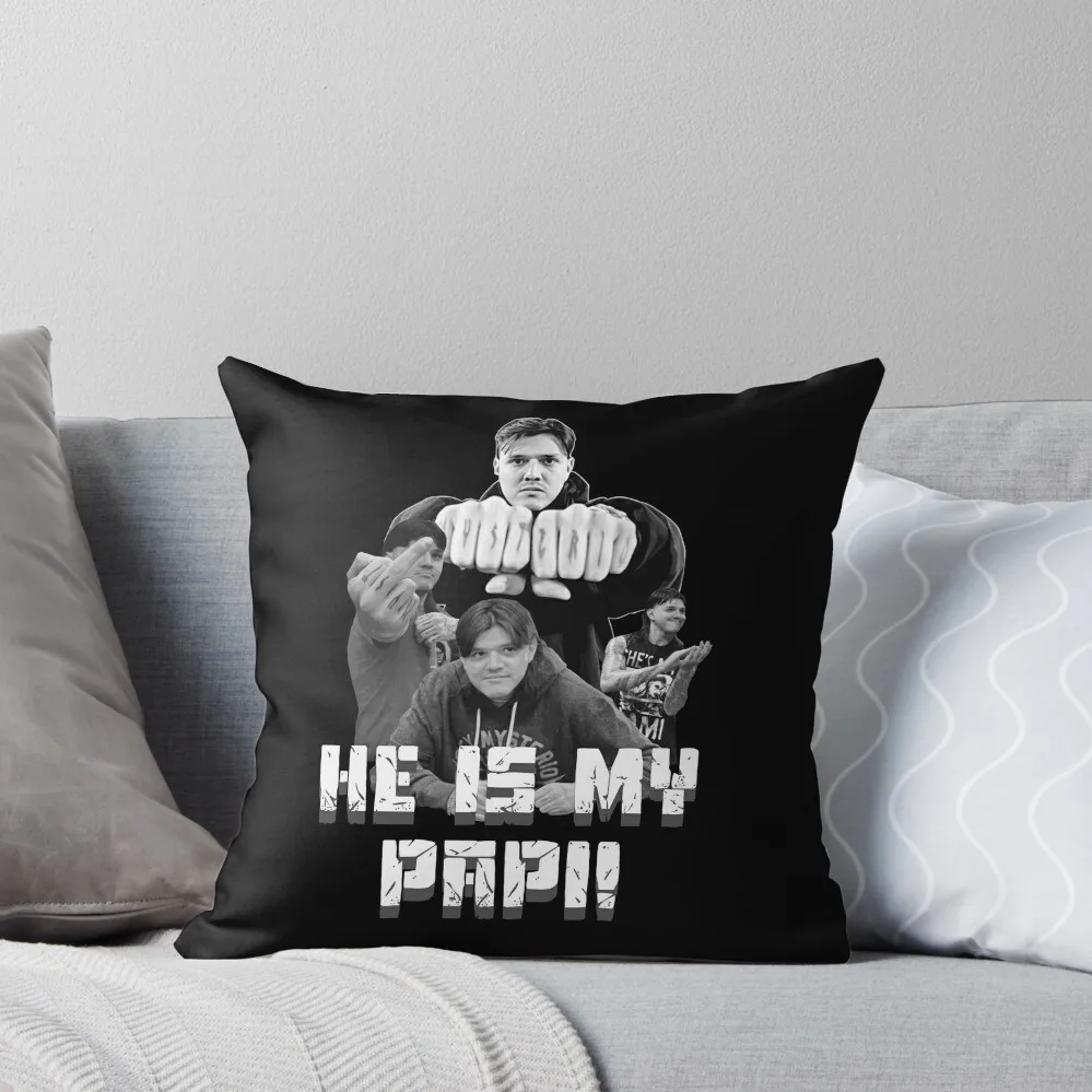 He is my Papi! - Dominik Mysterio Throw Pillow Cushion Cover Set Ornamental Pillow