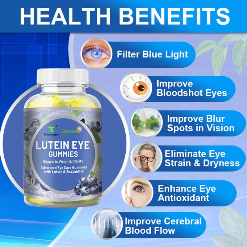 

1 bottle Lutein eye gummies supports vision clarity health food