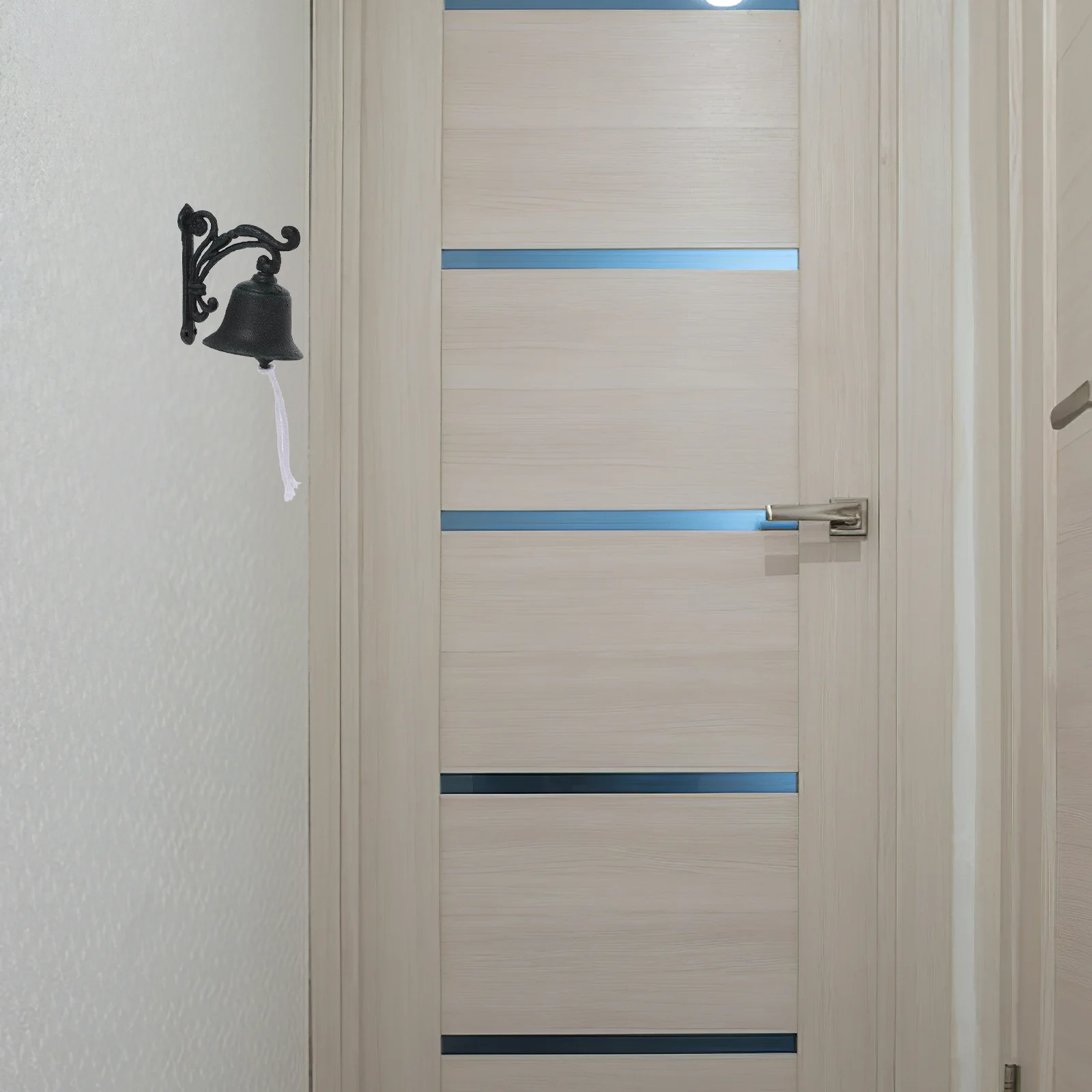 

Rustic Vintage Iron Wall Bell Decorative Hanging Doorbell Outdoor Yard Decor Retro Style Wall Hanging Bell Retro Doorbell