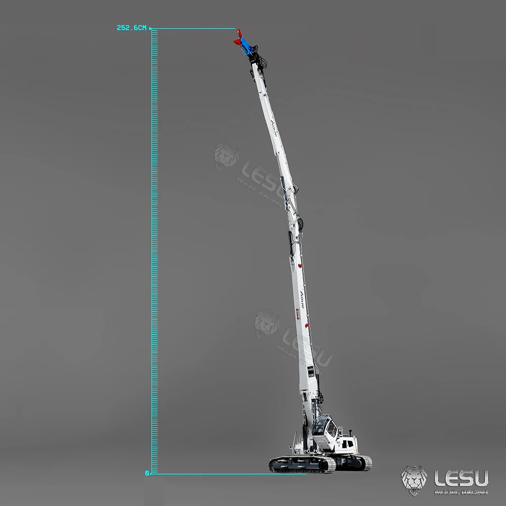 960 1/14 RTR LESU RC Hydraulic Excavator LR960 Heavy Duty Demolition Machine Digger Remote Control Construction Vehicles Model