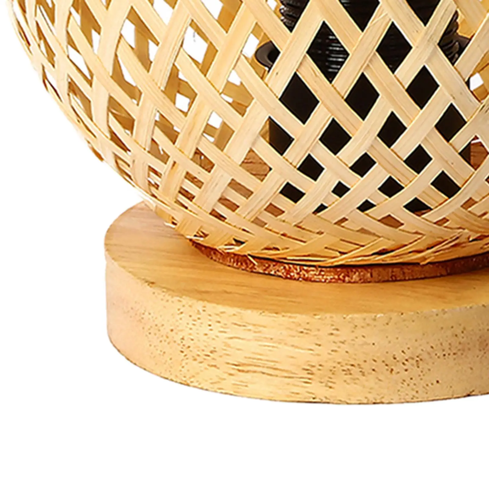 

Wicker Table Lamps Centerpiece Desk Lamp Modern for Photo Props Bedroom Home