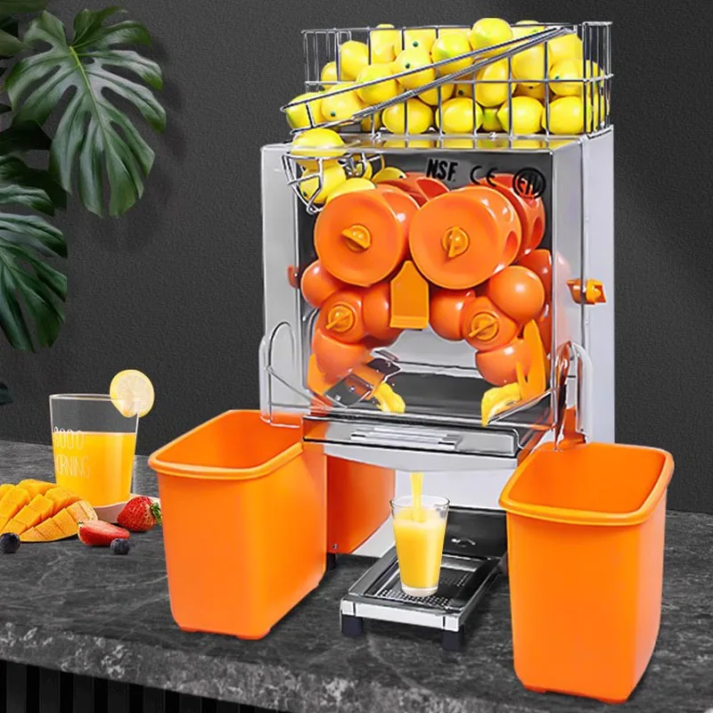 45-55% Juice Yield Double Trash Cans 110V/220V Residue Separation Juice Extractor Fresh Juice Press Blender