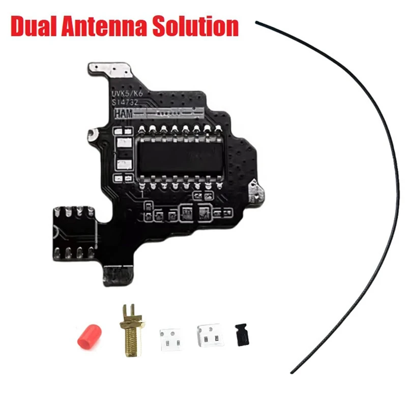 For Quansheng K5/K6 SI4732 Modification Module+2M Expansion Chip+USB Programming Cable Shortwave Dual Antenna Solution