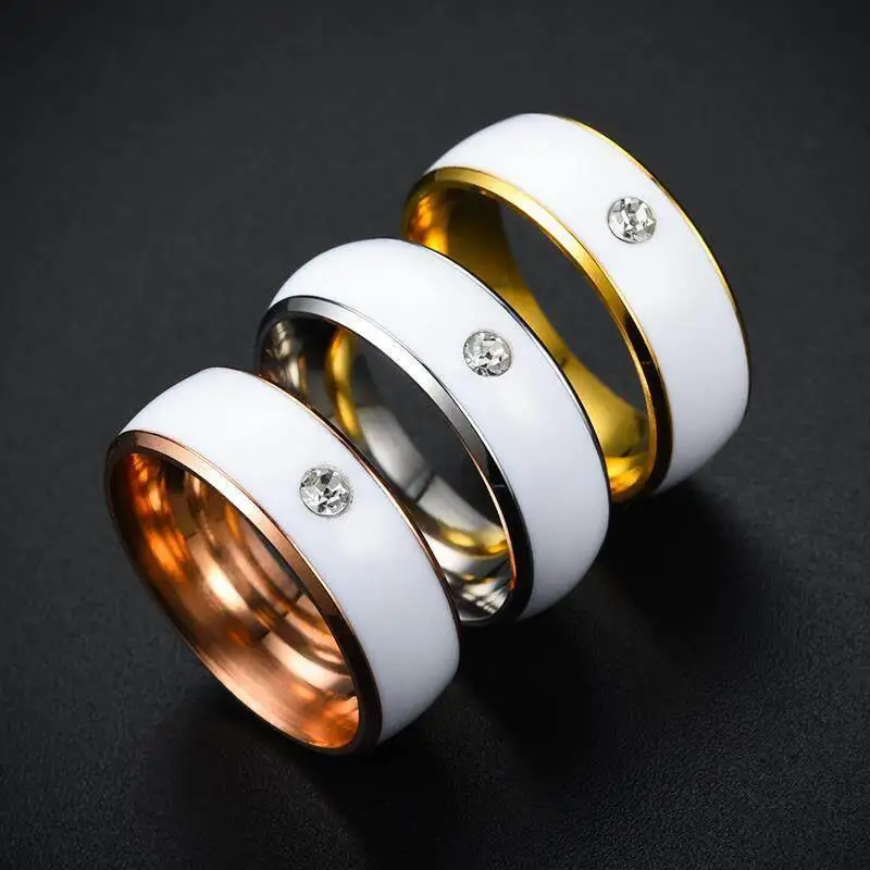 Smart NFC Ring Titanium Steel Customizable Personalized Mobile Phone Ring Bus Pass Metro Card Access Control Card Ring