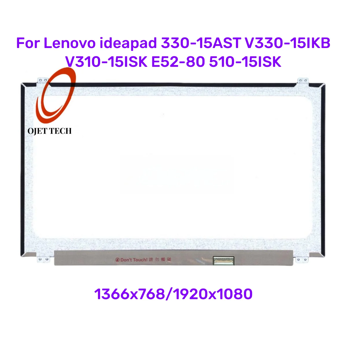

Тонкая светодиодная матрица 15,6 дюйма для Lenovo ideapad 330-15AST V330-15IKB V310-15ISK E52-80 510-15ISK, ЖК-экран для ноутбука, 30 контактов, EDP