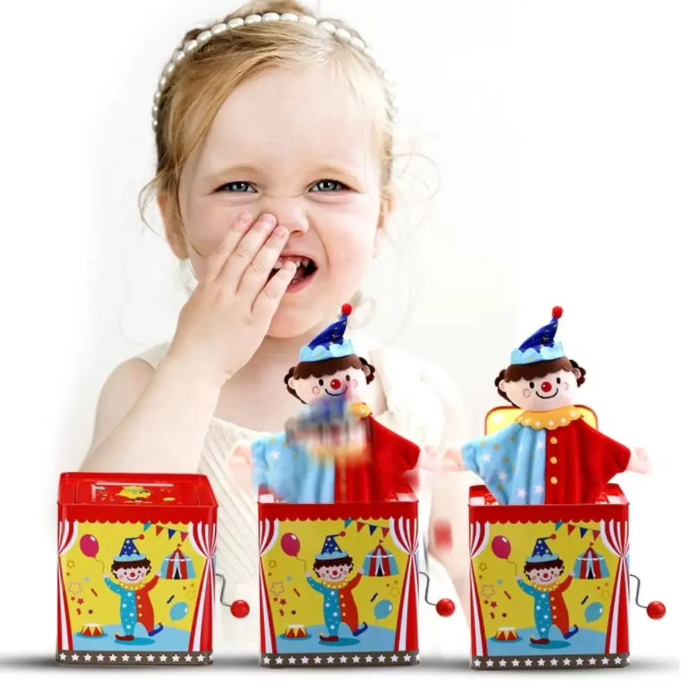 Interactif avec musique Musical en métal pour enfants, boîte à musique classique Montessori, Collection d'éducation précoce, Jack dans la boîte