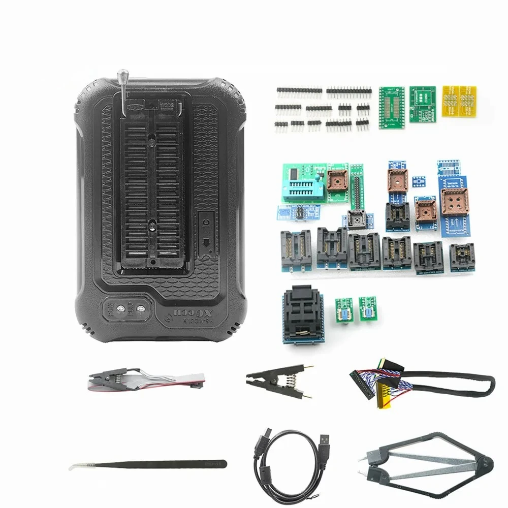 

Original XGECU T48 Updated TL866II Plus Universal High Speed USB Programmer High Performance 100%+ 4/12/17/30pcs Adapters