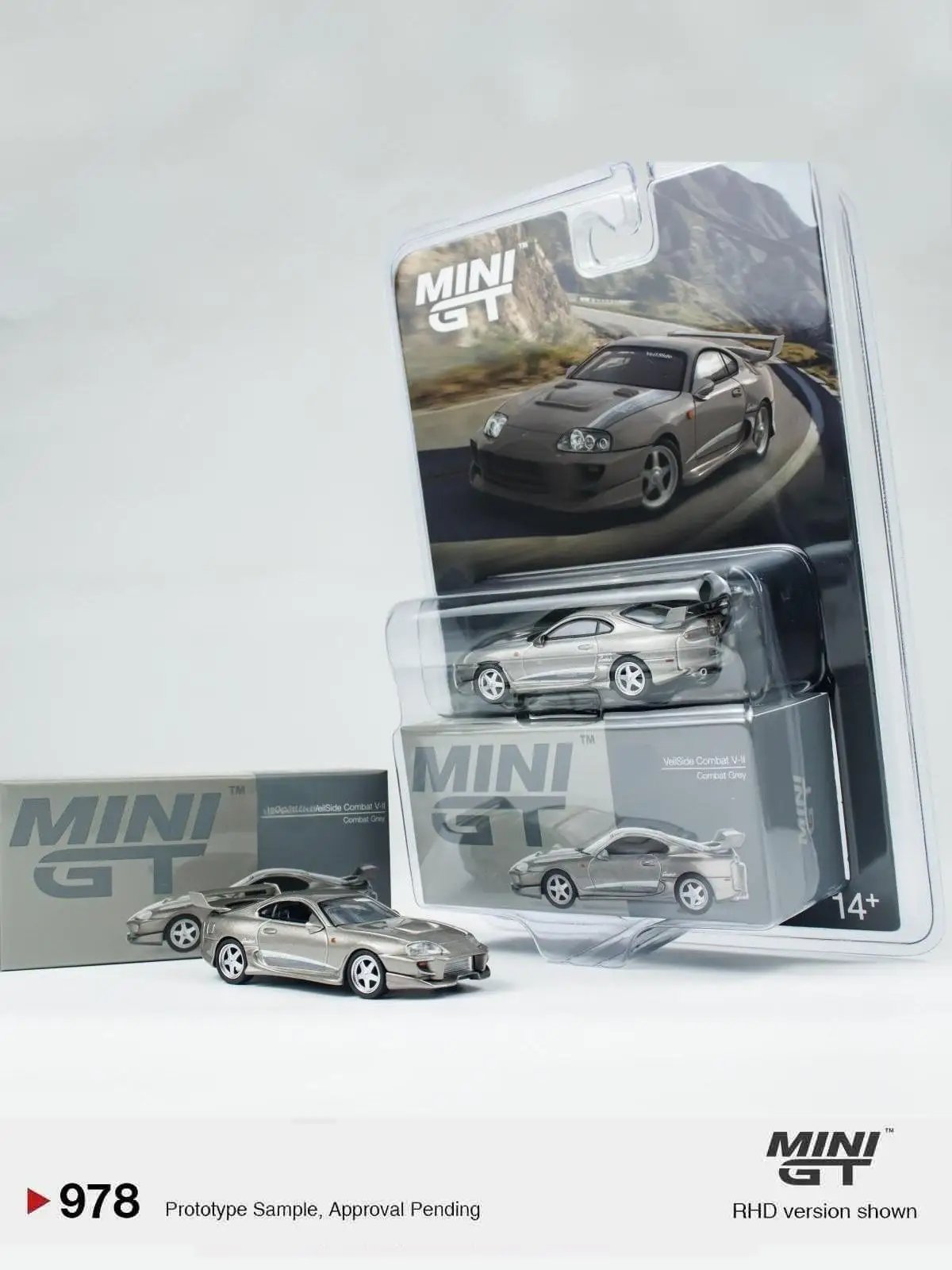 

ТСМ МИНИГТ 1:64 # 1978, серия Veilside Combat V-II, серая блистерная упаковка, литая под давлением модель автомобиля из сплава, коллекция подарок