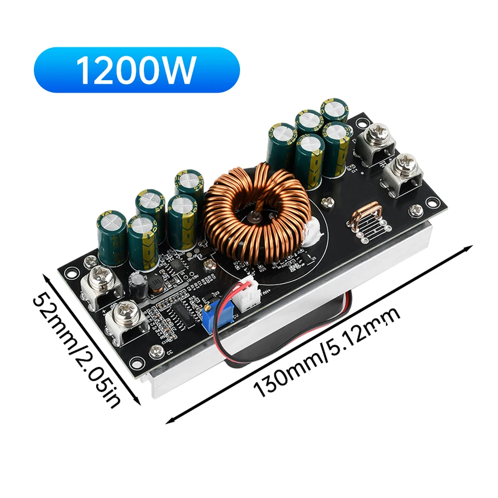 1200W 30A DC-DC Buck Converter Step Down Power Supply Module DC15-90V to 2.5-72V Adjustable Voltage Charger Module